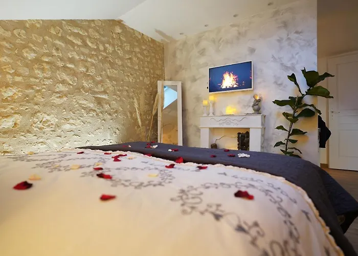 Tatil Evi Les Charmes Du Romantique Avec Jacuzzi Privatif Saint-Cyr (Vienne)